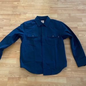 Heavy navy canvas western in large